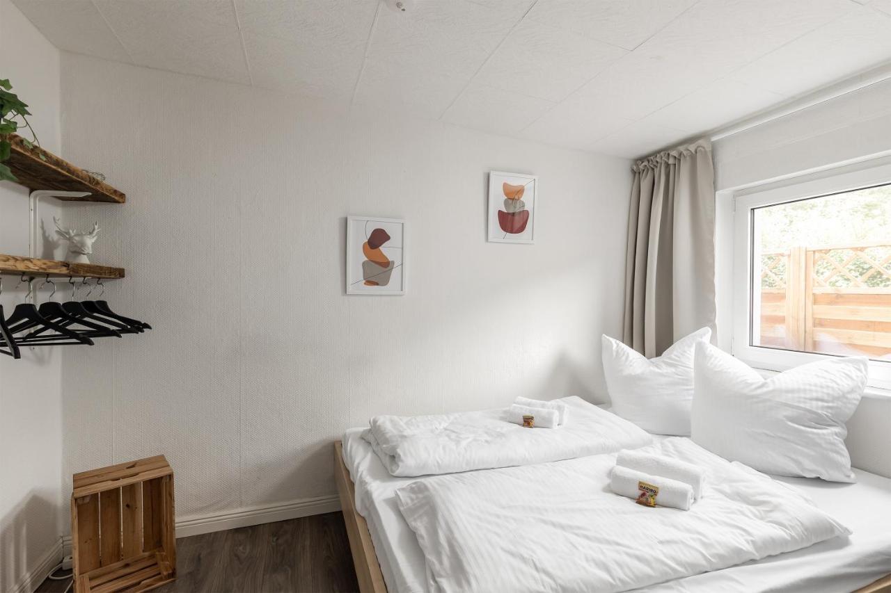 Gemutliches Tinyhouse Bungalow Mit Kamin & Sauna Am See Joachimsthal Exteriér fotografie