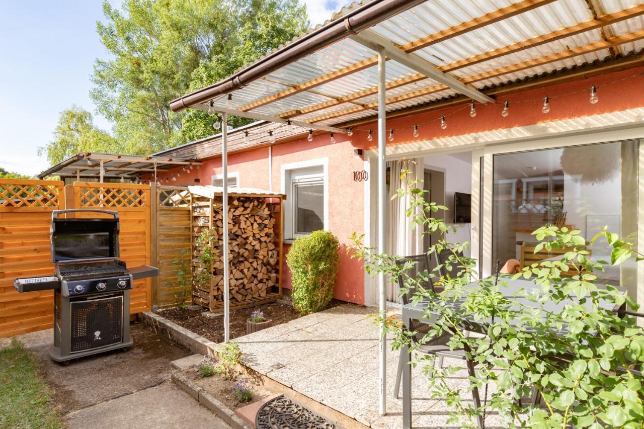 Gemutliches Tinyhouse Bungalow Mit Kamin & Sauna Am See Joachimsthal Exteriér fotografie