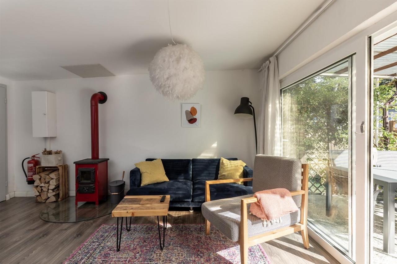 Gemutliches Tinyhouse Bungalow Mit Kamin & Sauna Am See Joachimsthal Exteriér fotografie